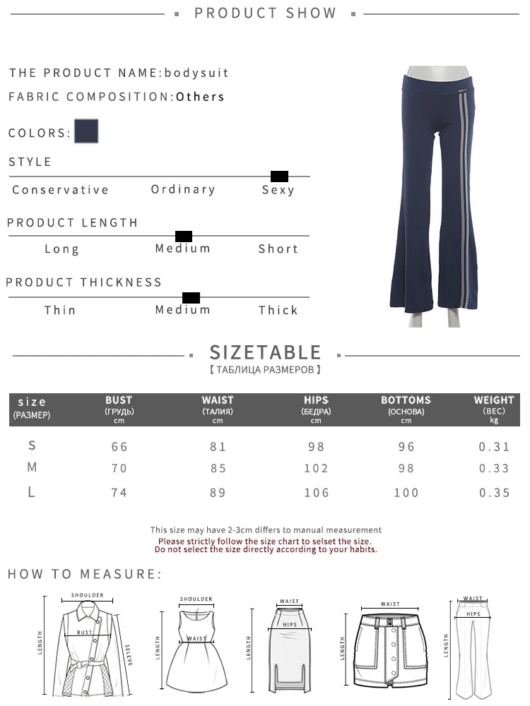 Stripes Pant Women Metal Decoration Elastic Waist Leisure Autumn New Trend Comfortable Daily Classic Streetwear