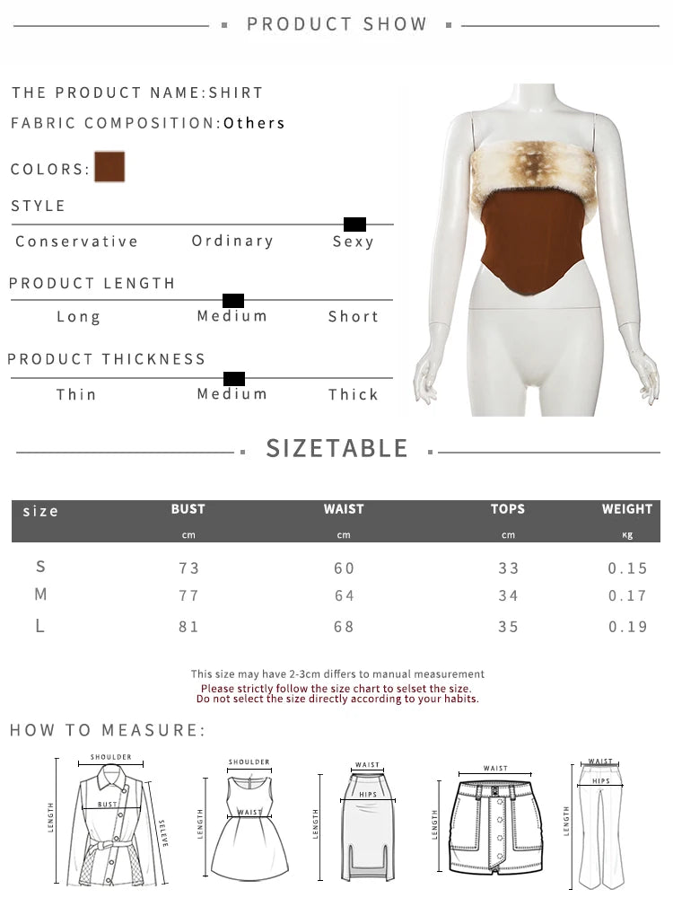 Prom Party Coquette 2-Piece Set Women Leopard Furry Patchwork Irregular Hem Vest+Shirring Peach Hip Skirt Sexy Wild Suits