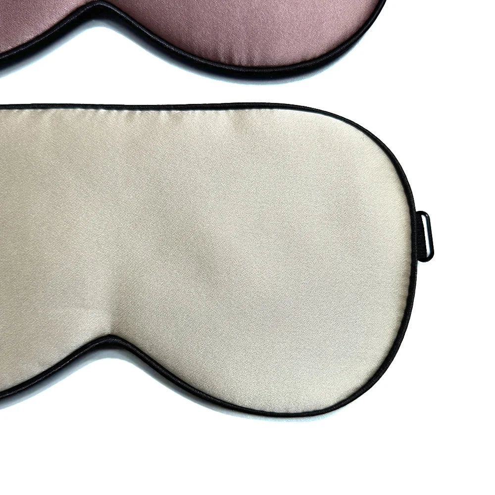100% Real Mulberry Silk Sleep Mask Eye Covers for Sleeping Blindfold with Adjustable Strap Comfortable Super-Smooth