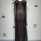 Polka Dot Backless Sexy Maxi Dress Women Elegant Sweetheart Neck Spaghetti Strap Sleeveless Bodycon Club Party Dresses