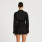 Long Sleeve Mini Shirt Dress Button Down Ruched 2026 Fall Dresses for Woman Elegant