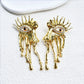 Baroque Style Vintage Resin Big Eyes Dangle Earrings For Women Jewelry New Arrival Fashion Exaggerated Lady Ears' Accessories