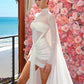 Ruched Elegant Long Dress Woman Mesh Patchwork Cape Turtleneck Full Sleeve Tassel Decoration Prom Party Gown Vestidos