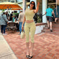 Summer Vacation Women Polka Dot Two Piece Matching Set Sleeveless Cropped Tank Top High Waist Capri Leggings Streetwear
