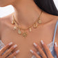 Vintage Metal Love Heart Starfish Pendant Choker Necklace Women Collar Goth Adjustable Chain Summer Neck Jewelry Gift