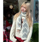 Minimalist Casual Classic Diamond Pattern Scarf For Women