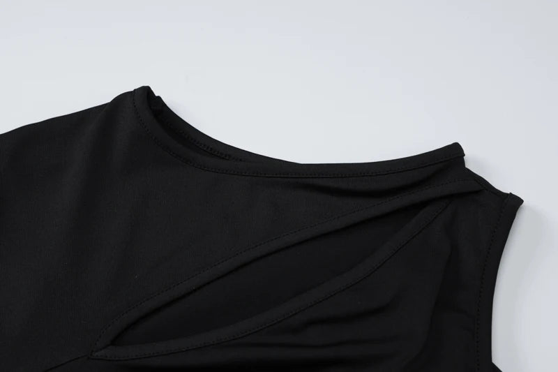 Women 2024 Spring Autumn Sexy Long Sleeve Party Club Streetwear Bodycon Black Long Dress