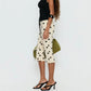 Women Y2K Polka Dot Print High Waist Cropped Pants Slim Fit Bodycon Capri Trousers Retro Streetwear Casual Daily Outfit
