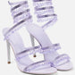 Women's New Water Diamond Sandals Fashion Tassel Crystal Shoes Sexy Banquet Party Twin Stiletto Women's Large Sandals