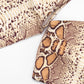 Hipster Snake Print 2-Piece Set Women Hollow Backless Chest Wrapped Crop Top+Leggings Sexy Stretch Clubwear Outfits