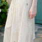 Women's Sheer Floral Lace Long Vest, V Neck Front Tie Sleeveless Long Outerwear, Scalloped Hem Layering