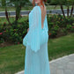 Ruched Elegant Long Dress Woman Autumn Trend Sexy See Through o-Neck Backless Batwing Sleeve Beach Style Vestidos