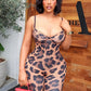 Leopard Print Jumpsuit Women Low-Neck Sleeveless Backless Skinny Sexy Midnight Elasticity Summer Fashion Streetwear