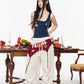 Women's 66 Print Jersey Tank Top, Layered Lace Trim Camisole, Y2K Coquette Sporty Style Sleeveless Top