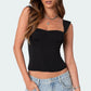 Women's Y2K Polka Dot Corset Top Wide Strap Square Neck Lace Trim Bustier Cami Crop Top Sexy Party Club Vest Shirts