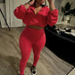 Basic Women 2 Piece Set Classic Solid Long Sleeve Drawstring Zip-up Coats+Slim Pants Female Autumn Casual Sporty Outfits
