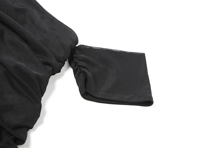 Backless Summer Trend See Through Sexy Dress Women Y2K Cross Bandage Halter Sleeveless Midnight Clubwear Mini Bodycon