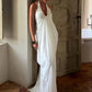 Mesh Halter Backless Sexy Maxi Dress Women Gown Fashion Elegant V Neck Sleeveless Pleated Club Party Long Dresses