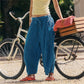 Women Boho Striped Baggy Loose Fit Palazzo Harem Pants Y2k Wide Leg Casual Going Out Beach Vacation Trousers