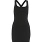 Fashion Simple Dress Women Trend Classic Low-Neck Sleeveless Patchwork  Stretch Skinny Elegant Party Club Bodycon