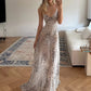 Leopard Print Maxi Dress Women Low-Neck Sleeveless See Through Skinny Beach Party Classic Summer Fashion Vestidos