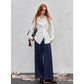 2025 Autumn New Arrival Minimalist Asymmetrical Design Solid Full Sleeve Shirt For Woman