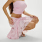 Women Half Slip Long Skirt Lace Trim Satin Underskirt Elastic Waist Aline Silky Slips Skirt for Under Dress Party Club