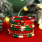 8 Pcs/Set Trendy Classic Polymer Clay CCB Beaded Bracelet Creative Exquisite Elasticity Rope Bracelets Christmas Accessory