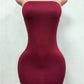 Sexy Hottie Dress Women Fashion Classic Chic Sleeveless Stretch Skinny Wild Party Club Street Peach Hip Mini Bodycon