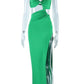 One Shoulder Strap Backless Maxi Dress For Women Gown Strapless Sleeveless Backless Thigh High Split Sexy Evening Dress