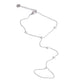 Trendy Stainless Steel Zircon Beads Back of Hand Chain Finger Bracelet Fashion Chic Sexy Jewelry Waterproof Wholesale Gift