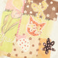 Women's Artistic T‑Shirt with Cat & Floral Patchwork Print, V‑Neck Short Sleeve Regular Fit Tee for Summer Casual Daily