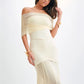 Off-shoulder Backless Sexy Maxi Dress For Women Gown Fashion Mesh Strapless Sleeveless Bodycon Long Dress Elegant