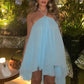 Halter Loose Dress Women Y2K Summer Sleeveless Backless Tiered Lrregular Hem Beach Vacation Sexy Trend Party Bodycon