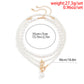 Vintage Imitation-Pearl Heart OT Buckle Pendant Necklace Women Wedding Bridal Bead Chain Neck Accessories Jewelry New