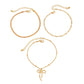 Boho Summer Beach Thin Chain Anklets for Women New Trend Vacation Simple Bowknot Ankle Chains Barefoot Foot Jewelry