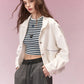 Fitted Tank Top with Minimalist Logo Embroidery & Stripes, Sweet Cool Slim Camisole for Women, Versatile Layering Basics