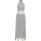 Beads Sequins Patchwork Dress Women Elegant Halter Ruched Sleeveless Split Fashion Beach Evening Party Club Bodycon