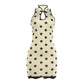 Hollow Stand-Up Collar Dress Women Polka Dot Print Patchwork Lace Sleeveless Skinny Street Summer Party Mini Bodycon