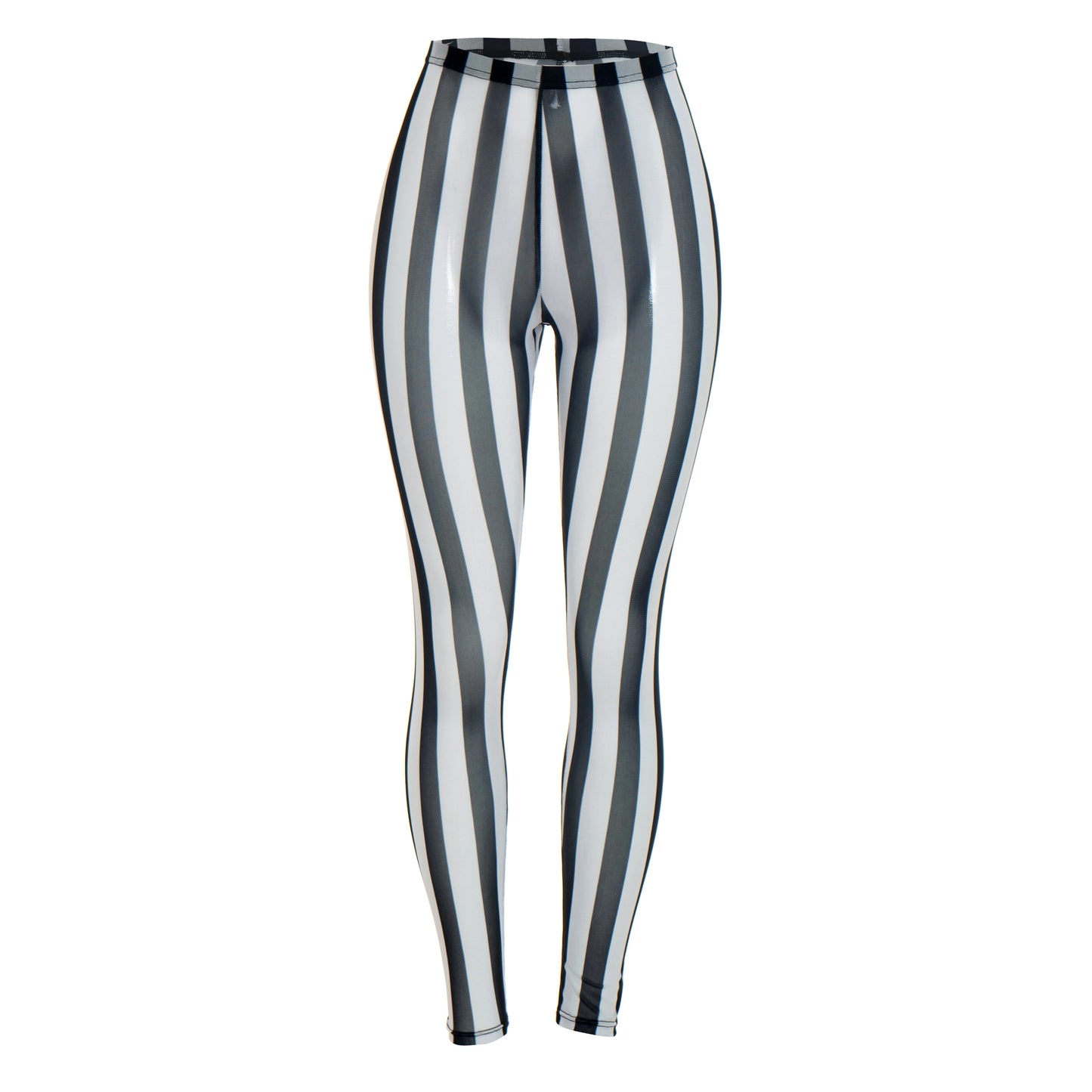 Zebra Stripe Print Women Pant See Through Skinny Elasticity Sexy Midnight Hottie Autumn Fashion Classic Streetwear