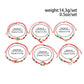 6Pcs/Set Santa Claus Snowflake Christmas Tree Pendant Bracelet Women Cute Adjustable Rope Chain Crystal Beaded Bracelet