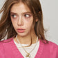 Women's Y2K Coquette Pearl Choker Necklace with Heart Saturn Charm, Safety Pin Detail Fashion Jewelry for Daily Wear