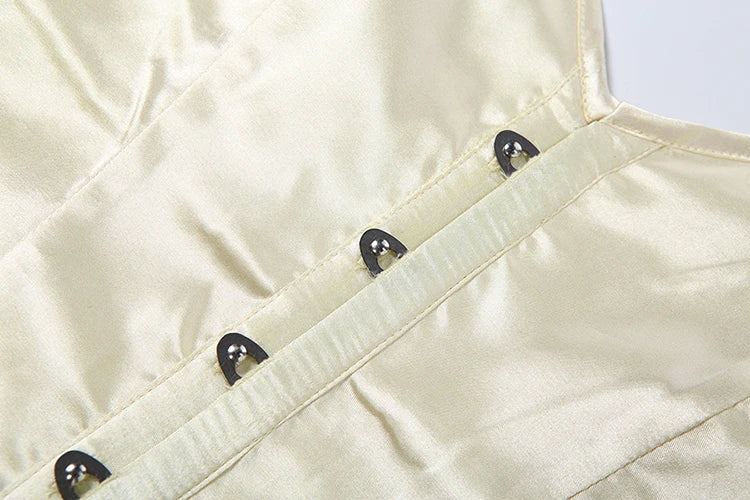 Sexy 2 Piece Set Women Invisible Button Corset Top+Gradient Furry Peach Hip Skirt Midnight Clubwear Christmas Outfits