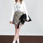 Women's Long Sleeve White T-Shirt with Letter Print, Casual Round Neck Graphic Tee for Everyday, Basic White Top