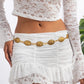 Ethnic Gypsy Carving Coin Waist Belly Chain for Women Summer Bikinis Goth Adjustable Dress Jeans Belt Body Jewelry New