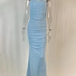 Sexy Two Pieces Sets For Women Strapless Off-shoulder Sleeveless Tops And Elegant High Waist Long Skirt Two Pieces Sets