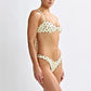 Women Dots Print 2pcs Bikini Set Holiday Swimsuits Tie-Up Back Bikini Tops Low Rise Thongs Female Bathing Suit Beachwear