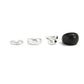 4 Pcs Boho Stackable Resin Metal Open Rings Set for Women Minimalist Chunky Curved Knuckle Ring Party Jewelry Accessories