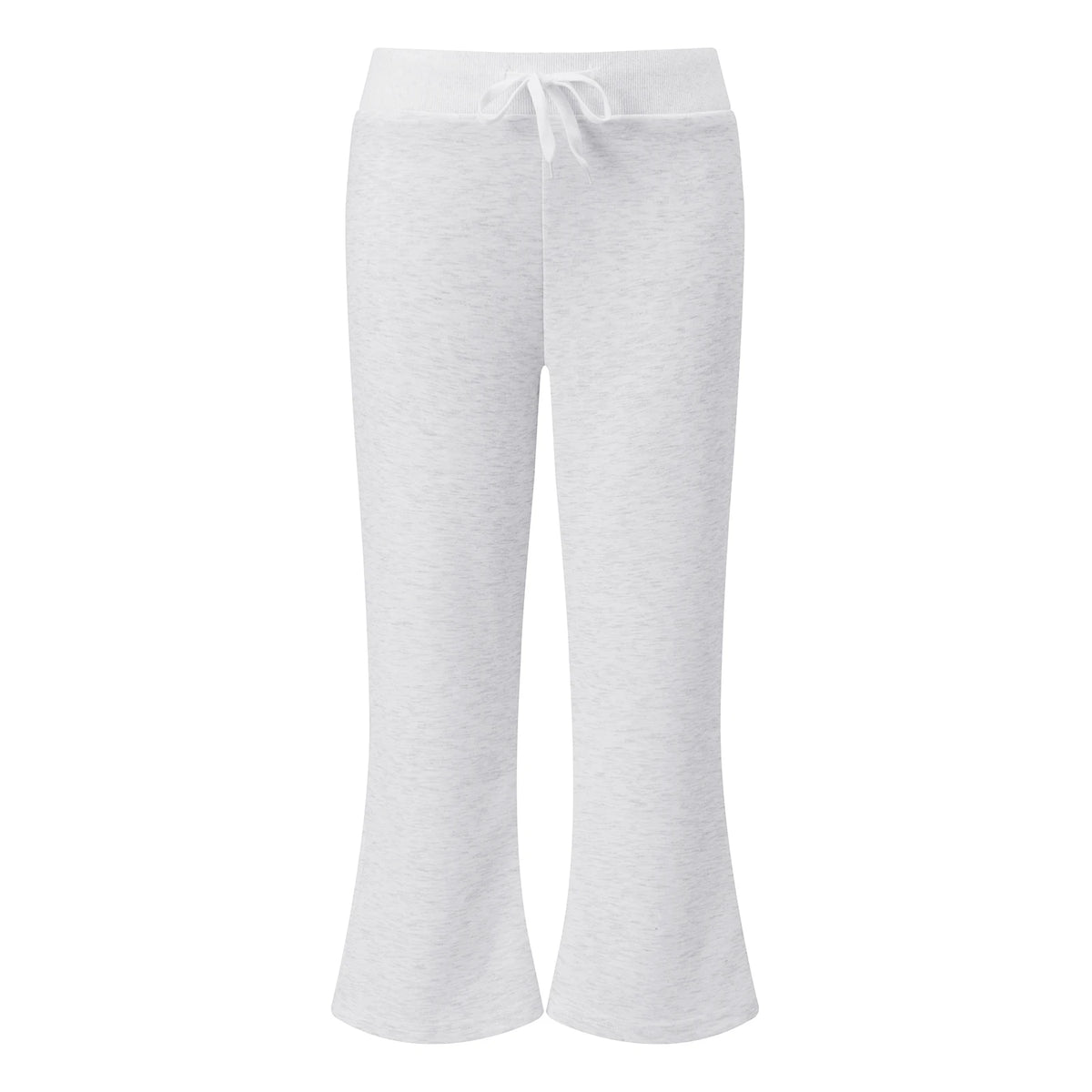 Women Y2K Low Waist Cropped Flare Pants Drawstring Elastic Waist Capri Bootcut Trousers Casual Streetwear Loungewear