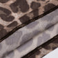 Sexy Leopard Print 2Piece Set Women See Through Long Sleeve Coquette Crop Top+Bike Shorts Stretch Matching Streetwear